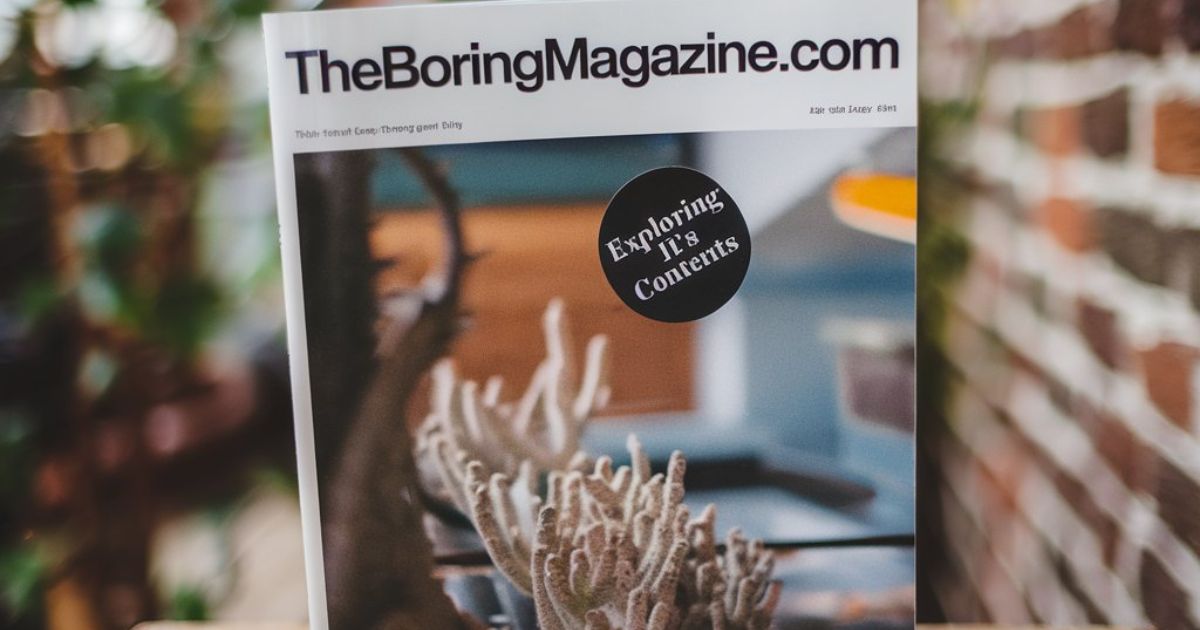 Theboringmagazine com, Exploring It’s Contents