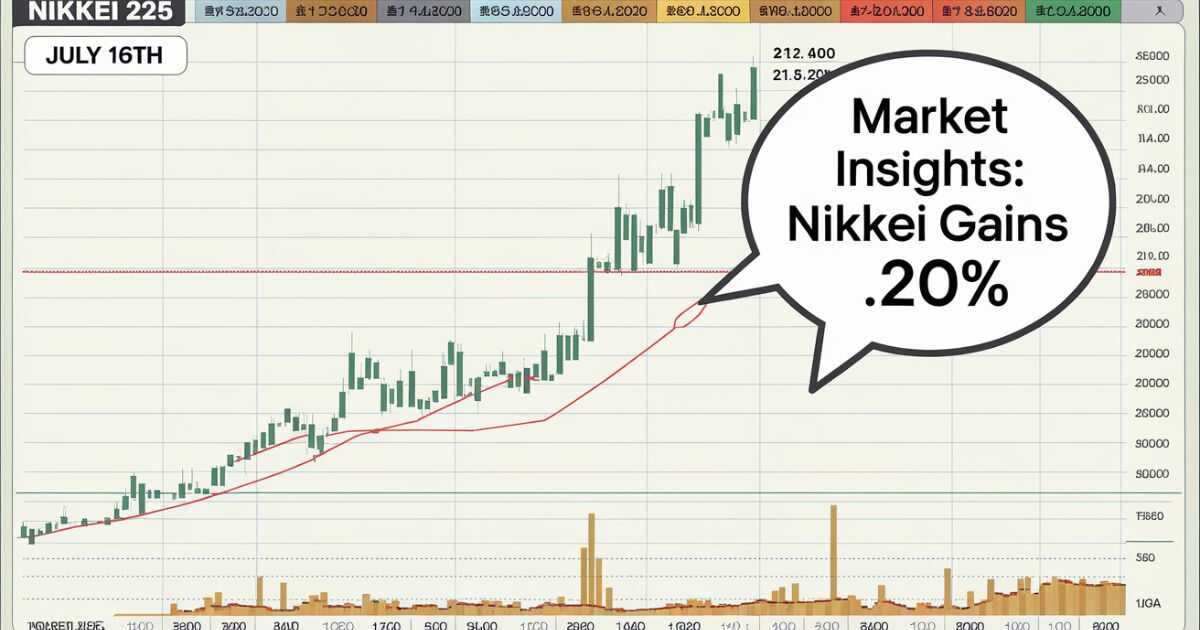 Nikkei 225 Today: NI225 Gains 0.20%, Market Insights on July 16th